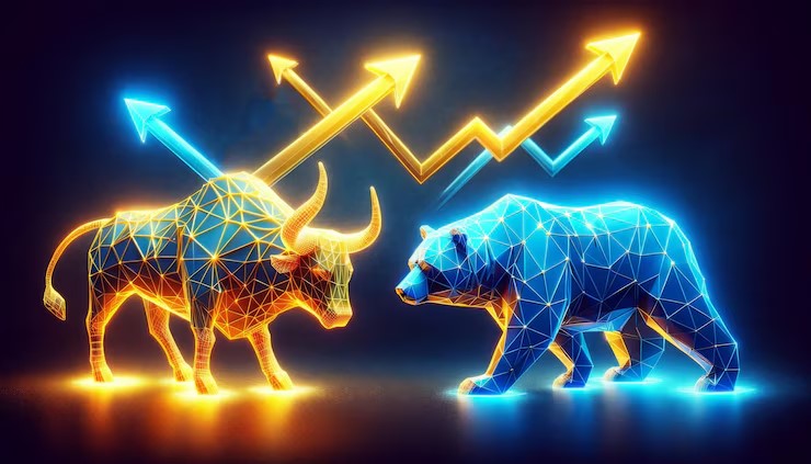 Rising stock market chart with U.S. and China flags shaking hands in the background, symbolizing renewed optimism over trade de-escalation.