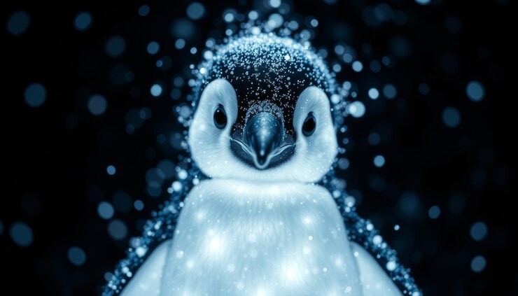Pudgy Penguins NFTs and PENGU token soaring on a price chart, symbolizing rising demand and momentum in both the NFT and token markets.