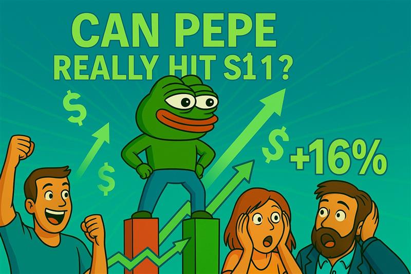 Crypto traders rally around PEPE coin after 16% price rebound amid $1 speculation
