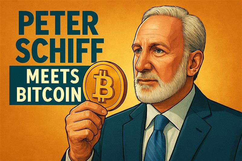 Peter Schiff warns of Bitcoin’s collapse during 2025 crisis as gold surges to record highs