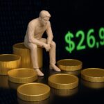 Golden statue figure with $26.96M crypto stack highlights Mantra DAO’s controversial Binance transfer amid 90% token crash.