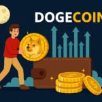 Voxies and Broccoli tokens soaring on green candlestick charts, while Dogecoin slumps on a red chart line—illustrating diverging performance in the crypto market.
