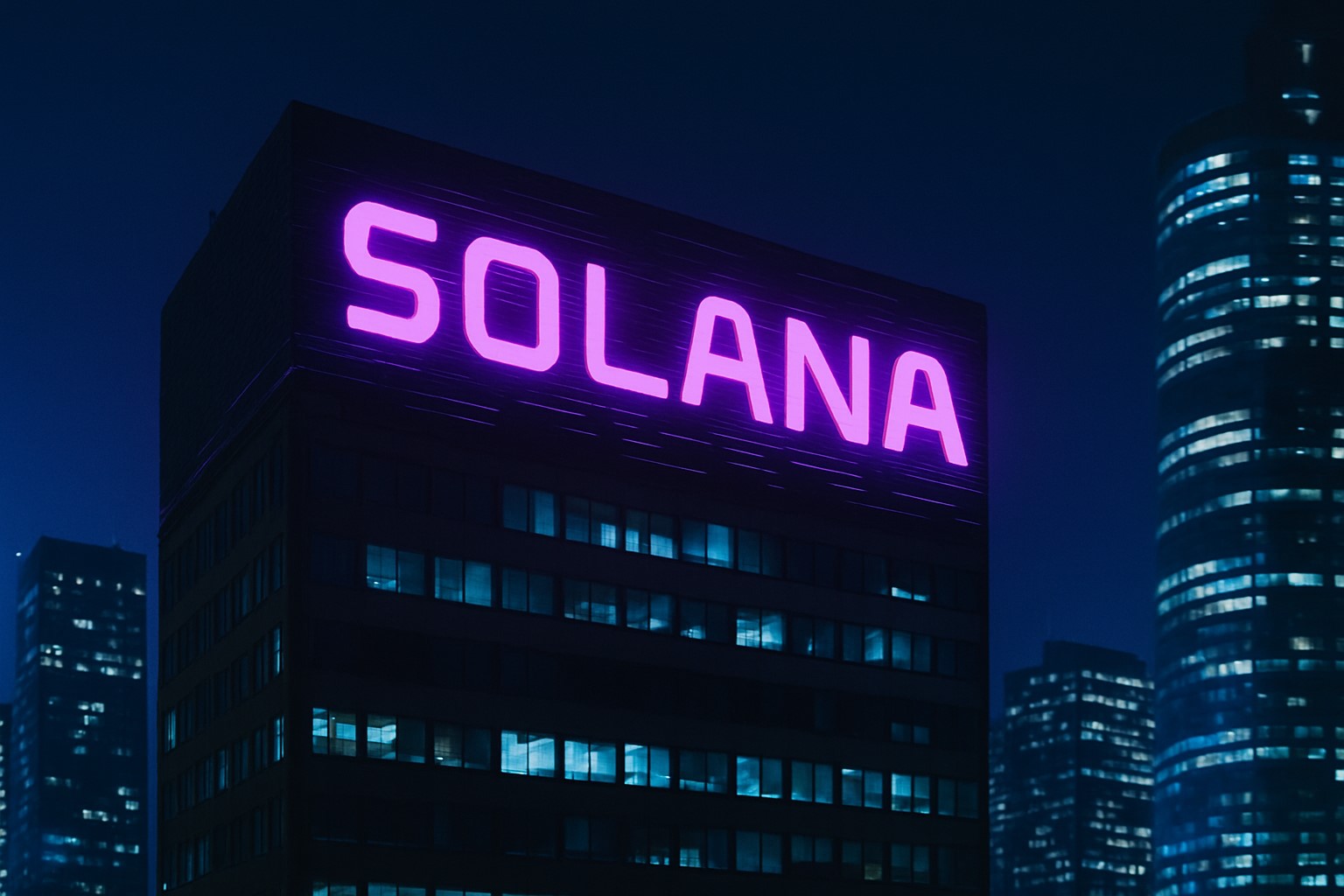 DeFi Development logo with Solana tokens and investment charts rising, symbolizing a $1 billion fundraising initiative tied to a major portfolio and strategy overhaul.