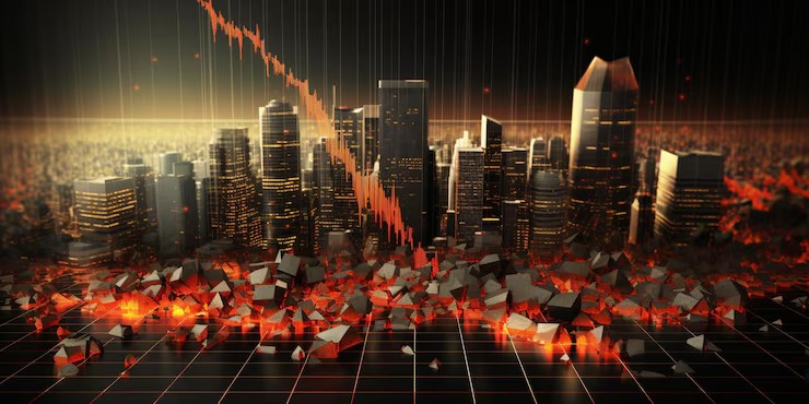 Dow Jones index chart spiking upward by 300 points with U.S.-China handshake visuals in the background, symbolizing renewed optimism over trade negotiations.