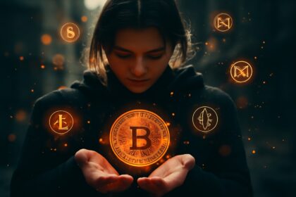 Bitcoin price chart approaching euphoric highs with caution signs and smart money indicators, signaling possible market top formation.