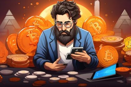 Jim Chanos shown shorting Strategy stock while simultaneously holding Bitcoin, illustrating the paradox of criticizing Bitcoin corporates but investing in BTC itself.