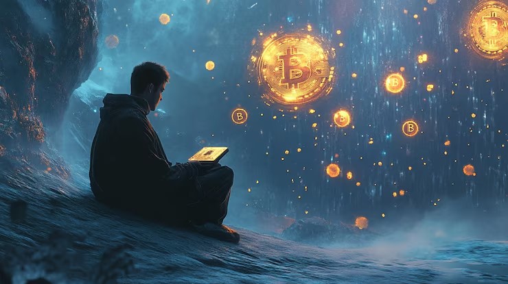 Bitcoin and Ethereum logos on a financial growth chart, with Bitcoin DeFi (BTCFi) highlighted and a $2T marker above—signaling bold projections from Solv’s founder.