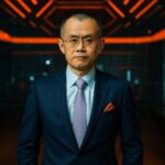 CZ (Changpeng Zhao) speaking with a quote bubble reading “I’m not anyone’s fixer,” alongside a Wall Street Journal logo and Trump crypto headlines in the background.