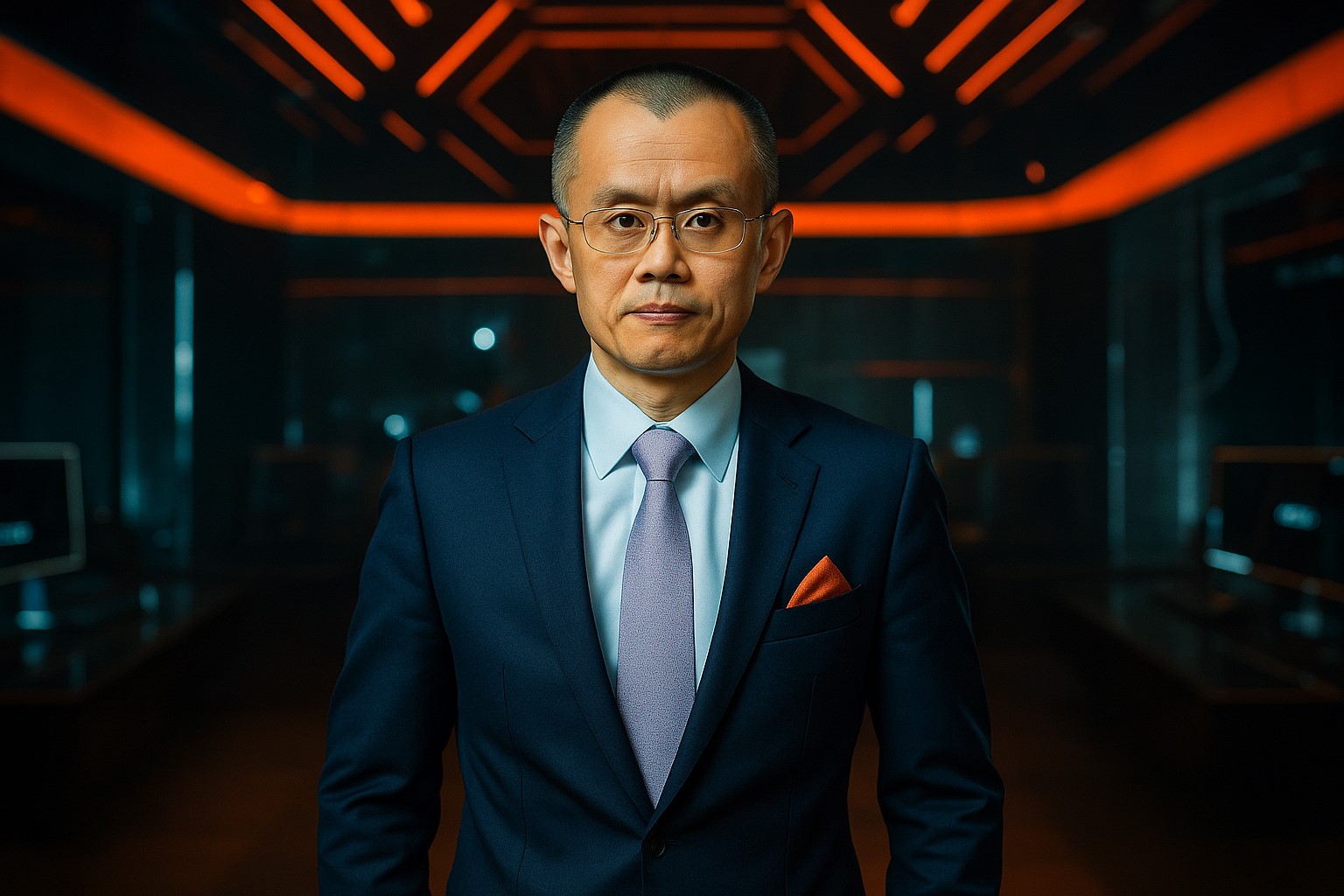 CZ (Changpeng Zhao) speaking with a quote bubble reading “I’m not anyone’s fixer,” alongside a Wall Street Journal logo and Trump crypto headlines in the background.