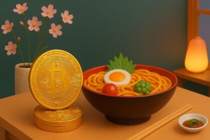 DDC Enterprise logo with Bitcoin imagery and a $1B strategy banner, set against a backdrop of global economic indicators, symbolizing a major corporate pivot toward crypto amid macro uncertainty.