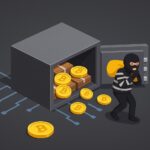 A New York City police vehicle parked near a Manhattan high-rise as detectives escort a second suspect in a high-profile Bitcoin kidnapping case.