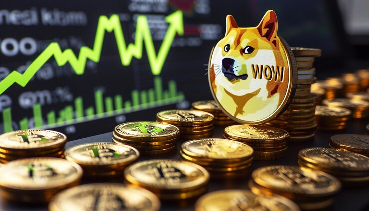 BONK meme coin chart surging upward with whale icons and a $2B market cap target, while WIF coin dips in the background, signaling shifting investor momentum.